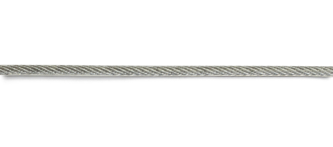 Stålwire 3x4 mm Elforzinket/PVC 10 m